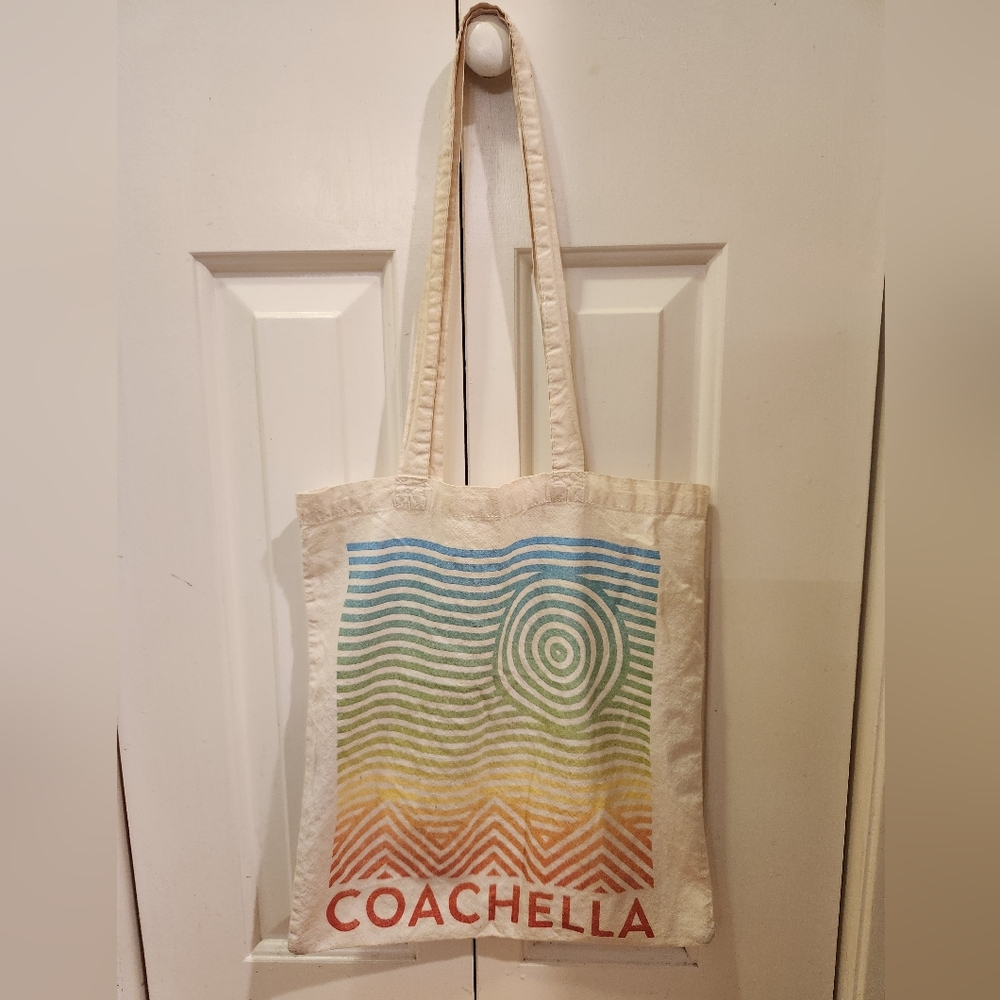 2014 Official Coachella Festival Canvas Tote Bag – Desert Graphic – Nostalgia
